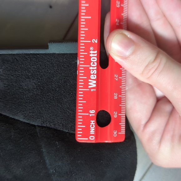 Clark's 6W Black Suede Wedge Booties - Picture 12 of 13